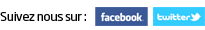 disponible sur facebook et twitter
